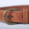 second hand Valentino Embossed Leather Belt - '90s