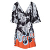 Secondhand Prada Dahlia Flame Print Wrap Dress - '20s