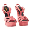 Secondhand Yves Saint Laurent Leather T-Strap Sandals - '10s