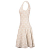 Secondhand Alaïa Beige Wool Blend Stretch Knit Skater Dress - '00s