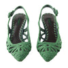 Secondhand Dolce & Gabbana Green Slingback Pumps - '10s