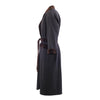 Secondhand Saint Laurent Rive Gauche Paris Velvet Trim Wool Coat – '70s