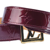 Secondhand Louis Vuitton Amarante Monogram Vernis LV Frame Belt-'10s