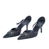 Gucci Horsebit GG Canvas Slingback Pumps - '10s