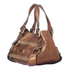 Secondhand Jimmy Choo Metallic Brown Leather Mahala Bag -'10s