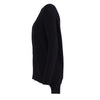 Secondhand Saint Laurent Black Chain Trim Long College Cardigan - '10s