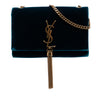 Saint Laurent Small Velvet Monogram Kate Tassel Crossbody Secondhand