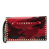 Valentino Canvas and Nappa Camouflage Rockstud Wristlet Clutch Secondhand