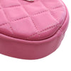 Chanel CC Quilted Lambskin Zip Around Coin Pouch with Chain Secondhand