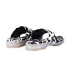 Secondhand Chanel Black & White CC Logo Canvas Slide Sandals - '00s