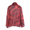 Secondhand Lawrence Steele Red Palm Print Silk Blouse - '00s