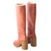 Secondhand Prada Brown Leather Knee High Boots - '10s