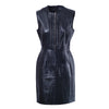 Secondhand Richmond Black Leather Tailored Dress - '10s