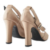 Secondhand Alberta Ferretti Beige Satin Sandals - '10s