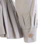 Secondhand Philosophy di Alberta Ferretti Beige Cotton Pleated Peplum Utility Jacket - '00s