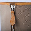 Secondhand Prada Beige Canvas & Camel Leather Logo Riding Boots - '00s