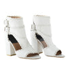 Secondhand Laurence Decade Rush Festone Calfskin Leather Heels - '10s