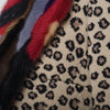 second hand Gaetano Navarra Leopard Print Overcoat with Multicolor Fur