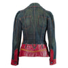 Secondhand Christian Dior by John Galliano Vintage Leather Embellished Denim Bar Jacket - '00s