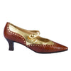 second hand Prada 1989 Brown Croc-Embossed Leather Mary Jane Pumps - '90s