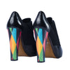 Secondhand Fendi Black Leather Multicolor Pumps -'20s