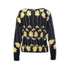 Secondhand Blumarine Folies Vintage Black & Yellow Rose Print Cardigan
