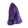 Secondhand Prada Spring 2007 Runway Purple Silk Bow Peplum Top - '00s