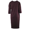 Secondhand Jil Sander Burgundy Dress - '10s