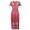 Secondhand Self Portrait Lace Column Midi Dress - '10s
