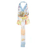 Secondhand Salvatore Ferragamo Aquarium Print Silk Halter Top