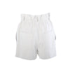 second hand Hermès White Calfskin Leather Paperbag Shorts - '20s