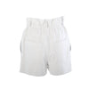 Secondhand Hermès White Calfskin Leather Paperbag Shorts - '20s