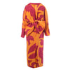 Secondhand Gianfranco Ferré Baroque Print Silk Dress with Oversized Bow – '80s