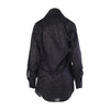 Secondhand Vivienne Westwood Anglomania Black Jacquard Skull Embroidered Long Shirt - '10s