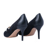 Secondhand Salvatore Ferragamo Black Leather & Suede Mary Jane Pumps - '10s