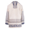 Secondhand Etro Beige & Navy Jacquard Ethnic Jacket - '20s