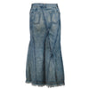 Secondhand Comme des Garçons by Junya Watanabe Man Pink Paneled Mermaid Denim Skirt -'00s