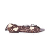 Secondhand Marni Brown and Cream Floral Print Lace-Up Sandals - '10s