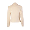 Secondhand John Bartlett Ivory Virgin Wool Zip Jacket - '90s