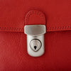 Secondhand Ferrari Schedoni Red Leather Shoulder Bag Briefcase - '90s