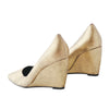 Secondhand Sergio Rossi Wedge Pumps Gold - '10s