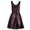 Secondhand Miu Miu Red and Black Tartan Dress - '10s