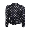 Secondhand Valentino Night Polka Dot Cropped Blazer - '80s