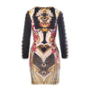 Secondhand Just Cavalli Black Leo Butterfly Print Jersey Fitted Dress -'00s