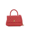 Chanel Mini Quilted Caviar Coco Top Handle Bag Secondhand