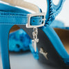 Secondhand Cesare Paciotti Blue Sequin Stiletto with Ankle Strap - '10s