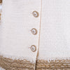 Secondhand Chanel Short Sleeve Ivory Jacket With Silk Lining - '00s