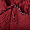 Secondhand Roberto Cavalli Crimson Grecian Embellished Silk Gown Old Hollywood Maxi Dress- '10s