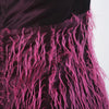 Secondhand Versace Jeans Couture Purple Fringe Strapless Cocktail Dress