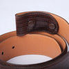 Secondhand Andrea Barnett Brown Genuine Teju Lizard Leather Belt - '90s